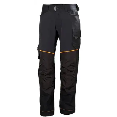 Helly Hansen Chelsea Evolution Stretch Werkbroek Zwart/Grijs – Cordura Versteviging & Verlengbaar, Maat C52