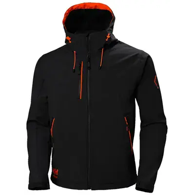 Helly Hansen Chelsea Softshell Jas Zwart – Stretch & Waterafstotend Comfort, Maat S
