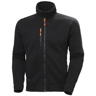 Helly Hansen Kensington Gebreid Fleecejack Zwart - Maat XL