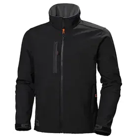 Helly Hansen Kensington Softshell Jas Zwart – Waterafstotend & Fleecekraag, Maat XL