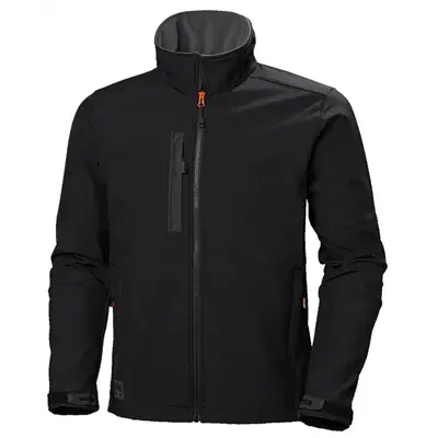 Helly Hansen Kensington Softshell Jas Zwart – Waterafstotend & Fleecekraag, Maat XL