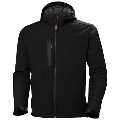 Helly Hansen Kensington Softshell Jas Zwart – Waterafstotend & Functioneel Design, Maat L