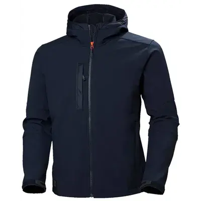 Helly Hansen Kensington Softshelljas 74230 Marine – Met Capuchon & Waterafstotend, Maat XL