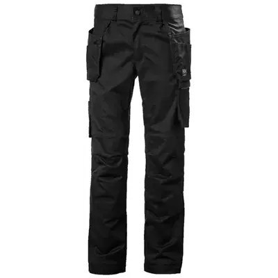 Helly Hansen Manchester Construction Werkbroek Zwart – Stretch, Hangzakken & Verlengbare Pijpen, Maat 48