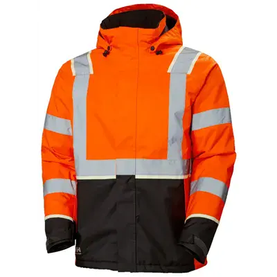 Helly Hansen UC-ME Winterjas Fluo Oranje - Klasse 3, Waterdicht & Gevoerd, Maat L