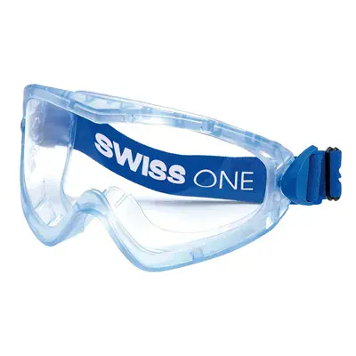 JSP 2PROV31C Bril - Helder, Blauw Montuur & Anti-Kras/Condens Coating