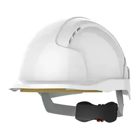 JSP AJD170 EVOLite Micro Draaiknop Veiligheidshelm Wit - Lichtgewicht ABS