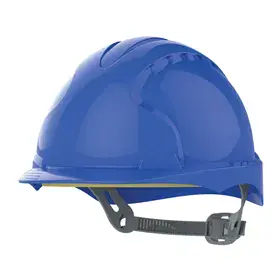 JSP AJE160-000-500 Veiligheidshelm Blauw - HDPE & Revolution® Wielratel