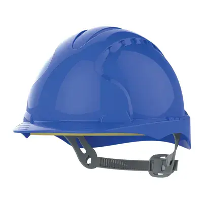 JSP AJE160-000-500 Veiligheidshelm Blauw - HDPE & Revolution® Wielratel