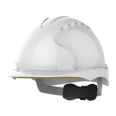 JSP AJE170-000-100 Veiligheidshelm Wit - HDPE & Revolution® Wielratel