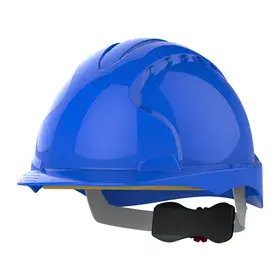 JSP AJE170-000-500 Veiligheidshelm Blauw - HDPE & Revolution® Wielratel