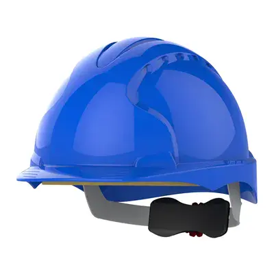 JSP AJE170-000-500 Veiligheidshelm Blauw - HDPE & Revolution® Wielratel