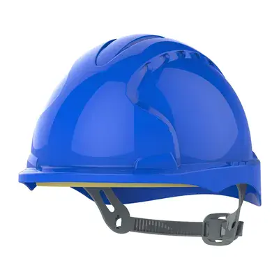 JSP AJG160-000-500 Veiligheidshelm Blauw - HDPE & OneTouch™ Slipvergrendeling