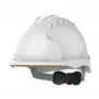 JSP AJG170 EVO3 Micro Draaiknop Veiligheidshelm Wit - HDPE & Revolution® Wielratel