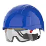JSP AMB170 EVO VISTAlens Veiligheidshelm Blauw - Geïntegreerde Klasse 1 Veiligheidsbril & Draaiknop