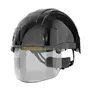 JSP AMD170 VistaShield Veiligheidshelm Zwart/Smoke - Geïntegreerd Gelaatsscherm & Draaiknop