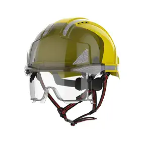 JSP AMF270 Gele Helm - Klimhelm met Vizier & Schakelbare Normen