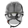 JSP AMH270 Industriële Klimhelm Wit-Smoke - Geïntegreerde Oogbescherming & Draaiknop