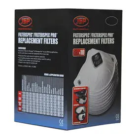 JSP ASG03B FFP3V Filters - 10x Vervangfilters voor Filterspec & Pro