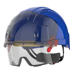 JSP EVO Veiligheidshelm met geïntegreerde VISTAlens bril - blauw/rook