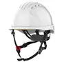 JSP EVO5 Industriële Klimhelm met Dubbele Standen en Draaiknop - Wit