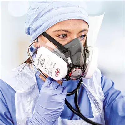 JSP Force8 ABEK1P3 Halfmasker - Thermoplastisch Rubber & PressToCheck Filters