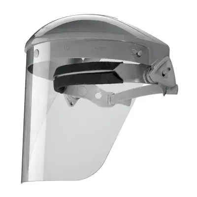 JSP Gelaatsscherm SET AFM061 - Grijs Polycarbonaat Vizier met Elastische Band (EN 166)