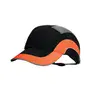 JSP HardCap A1+ Veiligheidspet Zwart / HV-Oranje - Klep 5 cm & Reflecterend