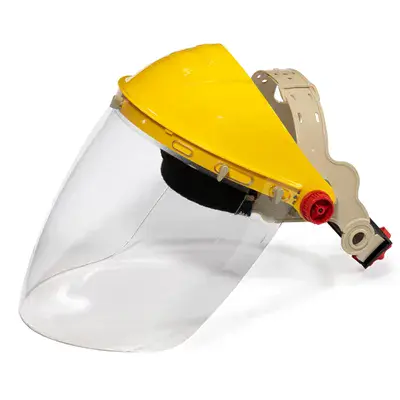 JSP Shape Gelaatsscherm 5SHA20C - Helder PC Vizier met Verstelbare Hoofdband & Brilcompatibiliteit
