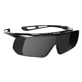 JSP Stealth Overzetbril ASA940 - Smoke Lens, Ultralicht & K-Coating met Flexibel Frame