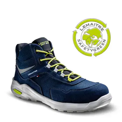 Lemaitre PLANET Hoge Veiligheidsschoen S3S Blauw - Duurzaam & Gerecycled Materiaal - Maat 39
