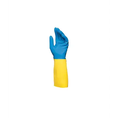 MAPA Alto 405 Duo Mix Werkhandschoen Latex Blauw/Geel – Grip & Tactiel Comfort, Maat 10