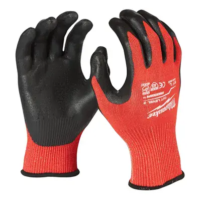 Milwaukee 1420 Snijvaste Werkhandschoenen Cut 3 - Touchscreen Compatibel & Oliebestendige Grip - Maat 10