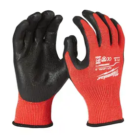 Milwaukee 1420 Snijvaste Werkhandschoenen Cut 3 - Touchscreen Compatibel & Oliebestendige Grip - Maat 8