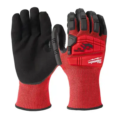 Milwaukee 8130 Impacthandschoen Cut C - Nitril Grip & Touchscreen - Maat 11