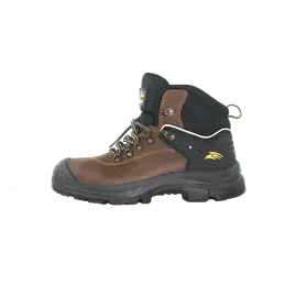 PERF Builder 307 Veiligheidsschoen S3 Hoog Bruin - Waterafstotend & Stalen Neus - Maat 40