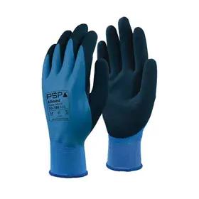 PSP 10-188 Werkhandschoen Double Latex Blauw – Vloeistofdicht & Sandy Grip, Maat 10