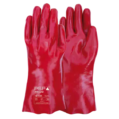 PSP 10-445 Oliebestendige Werkhandschoen PVC 45 cm Rood - Maat 10