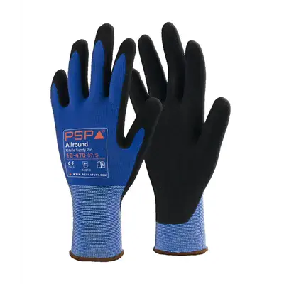 PSP 10-470 Allround Top Nitril Werkhandschoen Sandy Blauw - Maat 7