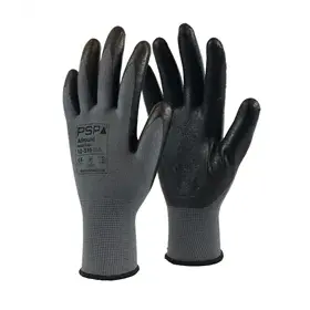 PSP 10-510 Werkhandschoen Nitril Foam Zwart – Oliegrip & Vloeistofdichte Palm, Maat 7