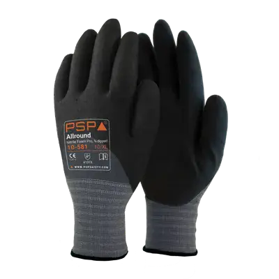 PSP 10-581 Werkhandschoen Nitril Pro Grijs/Zwart – 3/4 Gecoat & Foodkeur, Maat 7