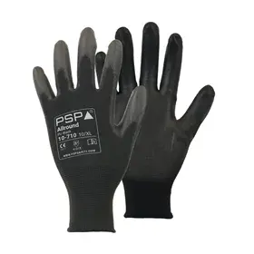PSP 10-710 Allround Werkhandschoen PU Zwart Nylon - Maat 9