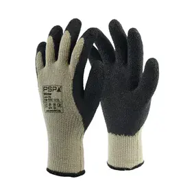 PSP 18-100 Winterhandschoen Latex Zwart/Grijs – Warme Grip & EN511, Maat 11