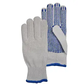 PSP 20-300 Werkhandschoen - Polyester/Katoen Rondgebreid met Gripnoppen
