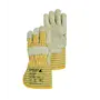 PSP 33-155 Canadian Werkhandschoen Rundleer Gevoerd Geel/Beige – Flanelvoering & Palmversterking, Maat 10