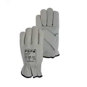 PSP 34-200 Driver Werkhandschoen Corium Runderleer Beige – Soepel & Ongevoerd, Maat 9