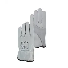 PSP 34-220 Driver Werkhandschoen Corium Grain/Splitleer Beige – Soepel & Ongevoerd, Maat 7