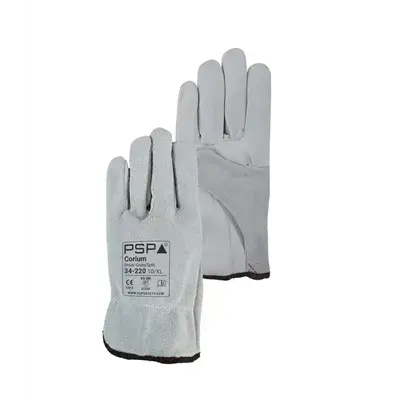 PSP 34-220 Driver Werkhandschoen Corium Grain/Splitleer Beige – Soepel & Ongevoerd, Maat 9