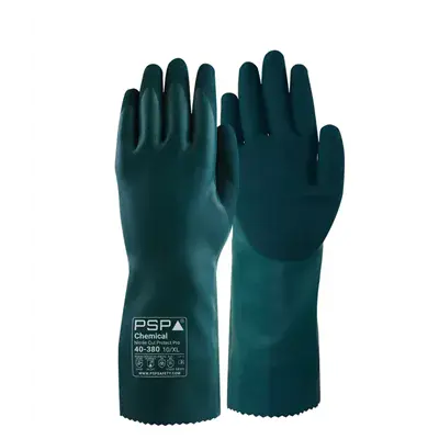PSP 40-380 Chemical Cut D Werkhandschoenen Groen - Chemisch & Snijbestendig met Grip, Maat 9
