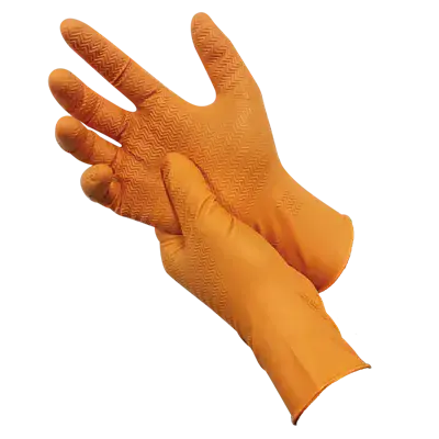 PSP 60-246 Gripper Nitril Wegwerphandschoen Oranje – Super Grip & Chemisch Bestendig - Maat M